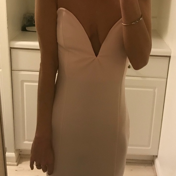 NWT Scuba fabric strapless formal maxi dress - Picture 4 of 5